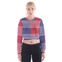 American Flag Patriot Red White Cropped Sweatshirt View1