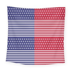 American Flag Patriot Red White Square Tapestry (large) by Celenk