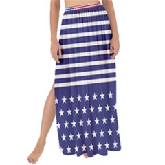 American Flag Patriot Red White Maxi Chiffon Tie-up Sarong