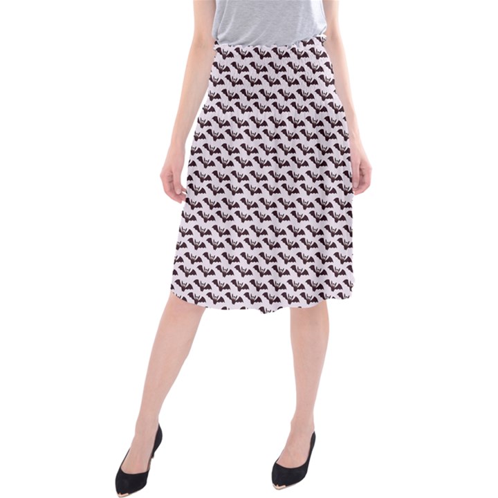 Halloween Lilac Paper Pattern Midi Beach Skirt