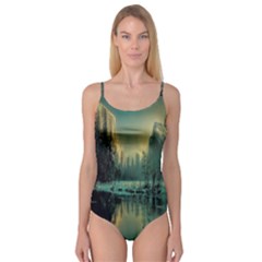 Yosemite Park Landscape Sunrise Camisole Leotard  by Celenk