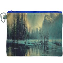 Yosemite Park Landscape Sunrise Canvas Cosmetic Bag (xxxl)