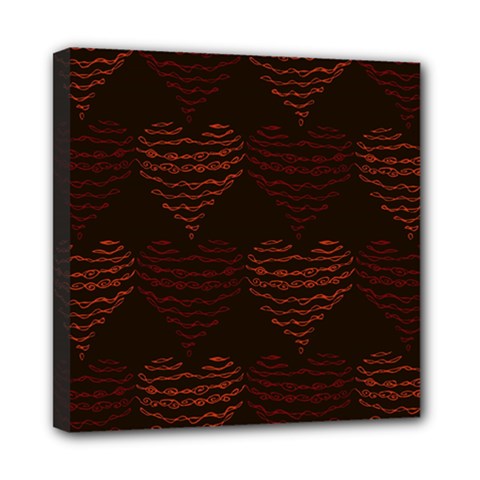 Heart Seamless Background Figure Mini Canvas 8  X 8  by Celenk