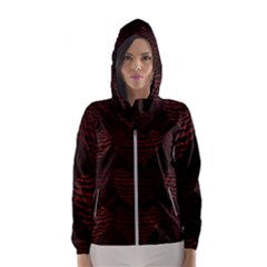 Heart Seamless Background Figure Hooded Wind Breaker (women)