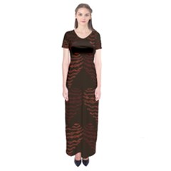 Heart Seamless Background Figure Short Sleeve Maxi Dress by Celenk