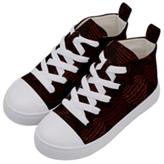 Heart Seamless Background Figure Kid s Mid-top Canvas Sneakers by Celenk