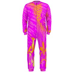 Spring Tropical Floral Palm Bird Onepiece Jumpsuit (men)  by Celenk