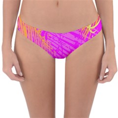 Spring Tropical Floral Palm Bird Reversible Hipster Bikini Bottoms by Celenk