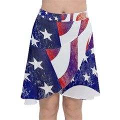 Usa Flag America American Chiffon Wrap