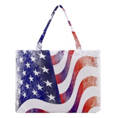 Usa Flag America American Medium Tote Bag by Celenk