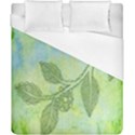 Green Leaves Background Scrapbook Duvet Cover (California King Size) View1