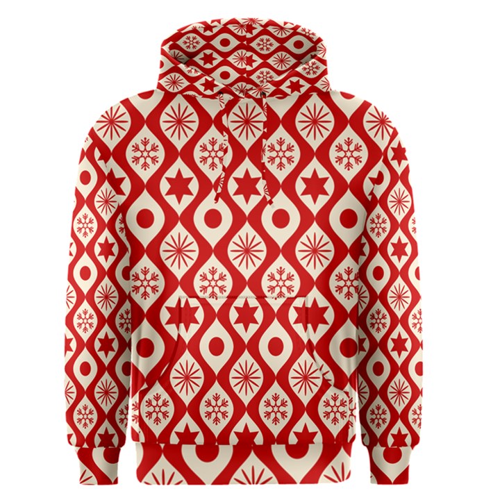 Ornate Christmas Decor Pattern Men s Pullover Hoodie