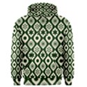 Green Ornate Christmas Pattern Men s Pullover Hoodie View1