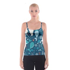 Cool Sea Life Pattern Spaghetti Strap Top by Bigfootshirtshop