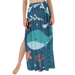 Cool Sea Life Pattern Maxi Chiffon Tie-up Sarong