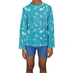 Fun Everyday Sea Life Kids  Long Sleeve Swimwear