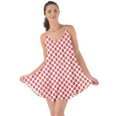 Sexy Red And White Polka Dot Love The Sun Cover Up