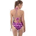 Hot Pink Catmouflage Camouflage Halter Cut-Out One Piece Swimsuit View2