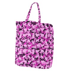 Hot Pink Catmouflage Camouflage Giant Grocery Zipper Tote by PodArtist