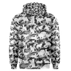 Black And White Catmouflage Camouflage Men s Pullover Hoodie by PodArtist