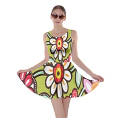 Flowers Fabrics Floral Design Skater Dress