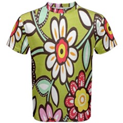 Flowers Fabrics Floral Design Men s Cotton Tee