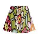 Flowers Fabrics Floral Design Mini Flare Skirt View1