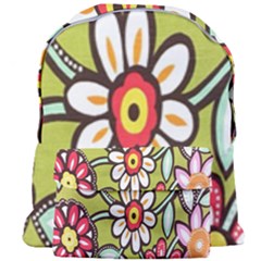 Flowers Fabrics Floral Design Giant Full Print Backpack