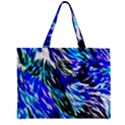 Abstract Background Blue White Zipper Mini Tote Bag View1