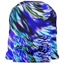 Abstract Background Blue White Giant Full Print Backpack