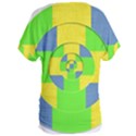 Fabric 3d Geometric Circles Lime Women s Oversized Tee View2