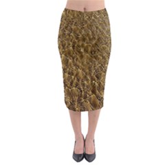 Water Mirror Background Pattern Midi Pencil Skirt by Celenk