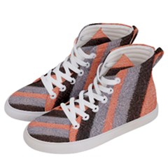 Fabric Textile Texture Surface Women s Hi-top Skate Sneakers