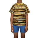 Texture Wood Wood Texture Wooden Kids  Short Sleeve Swimwear View1