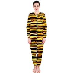 Texture Wood Wood Texture Wooden Onepiece Jumpsuit (ladies)  by Celenk