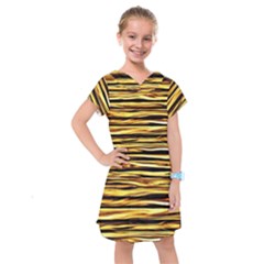 Texture Wood Wood Texture Wooden Kids  Drop Waist Dress