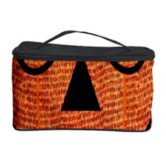 Fabric Halloween Pumpkin Funny Cosmetic Storage Case by Celenk