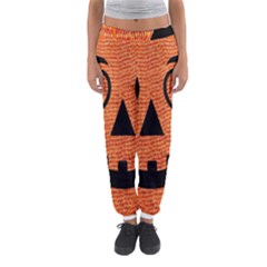 Fabric Halloween Pumpkin Funny Women s Jogger Sweatpants by Celenk