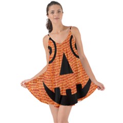 Fabric Halloween Pumpkin Funny Love The Sun Cover Up