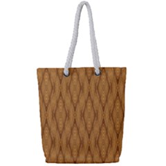 Wood Background Backdrop Plank Full Print Rope Handle Tote (small)