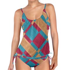 Fabric Textile Cloth Material Tankini Set by Celenk