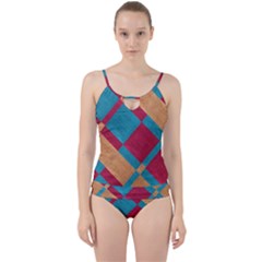 Fabric Textile Cloth Material Cut Out Top Tankini Set