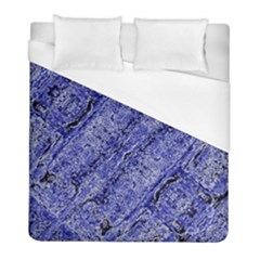 Texture Blue Neon Brick Diagonal Duvet Cover (full/ Double Size) by Celenk