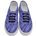 Texture Blue Neon Brick Diagonal Women s Classic Low Top Sneakers View1