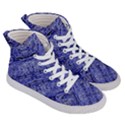 Texture Blue Neon Brick Diagonal Men s Hi-Top Skate Sneakers View3