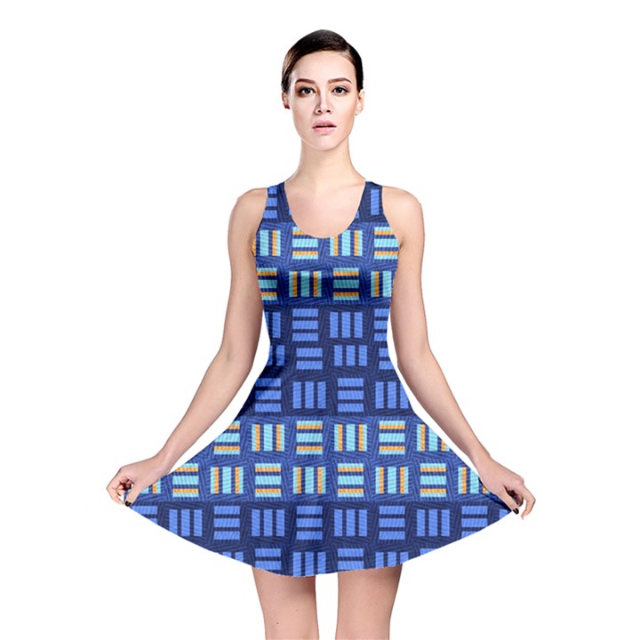 Textiles Texture Structure Grid Reversible Skater Dress