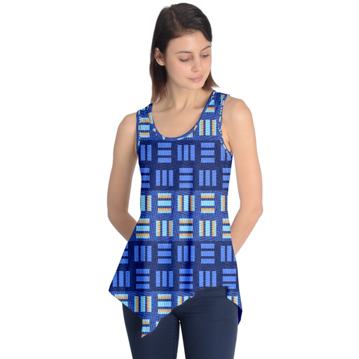 Textiles Texture Structure Grid Sleeveless Tunic