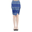 Textiles Texture Structure Grid Midi Wrap Pencil Skirt View1