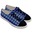 Textiles Texture Structure Grid Men s Low Top Canvas Sneakers View3