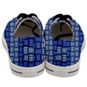 Textiles Texture Structure Grid Men s Low Top Canvas Sneakers View4